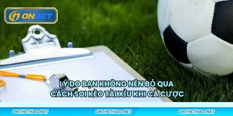 Lý do bạn không nên bỏ qua cách soi kèo tài xỉu khi cá cược